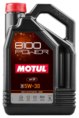 Motul, 8100 Power (100% Synthetic - ESTER) Performance Oil